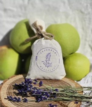 Lawendowy mały woreczek zapachowy 8g - bawełniany