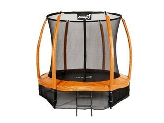 Trampolina Ogrodowa Jumpi 244cm/8FT Maxy Comfort Plus - Pomarańczowa