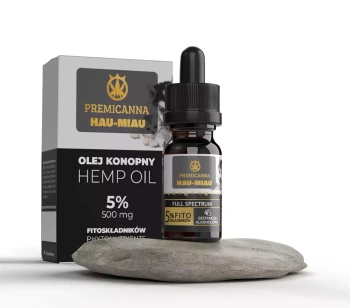 Certyfikowany Olejek CBD dla zwierząt Hau-Miau z łososiem | 500 mg