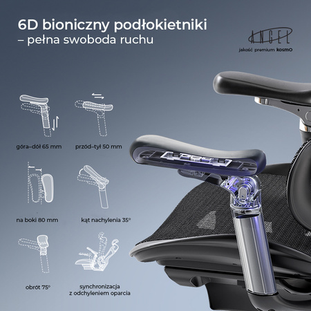 Ergonomiczny Fotel Biurowy ANGEL Kosmo