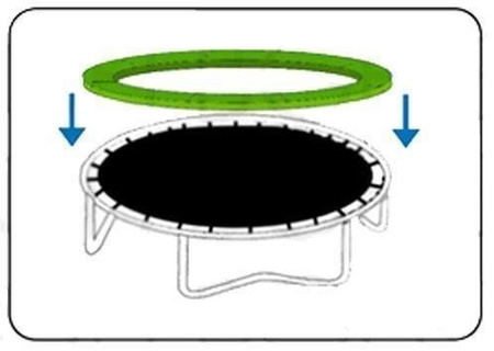 słona na Sprężyny do Trampoliny 487 cm (16FT) – Czarna