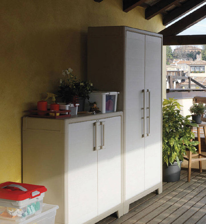 Wodoszczelna szafa wielofunkcyjna KETER KIS GULLIVER High - beżowa