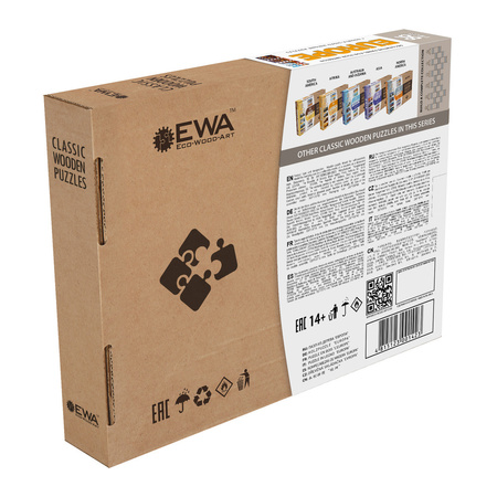 EWA Drewniane Dwustronne Puzzle – Ameryka Południowa