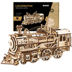 Lokomotywa - Drewniane Puzzle 3D ROBOTIME