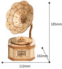 ROBOTIME Drewniane Puzzle 3D - Gramofon