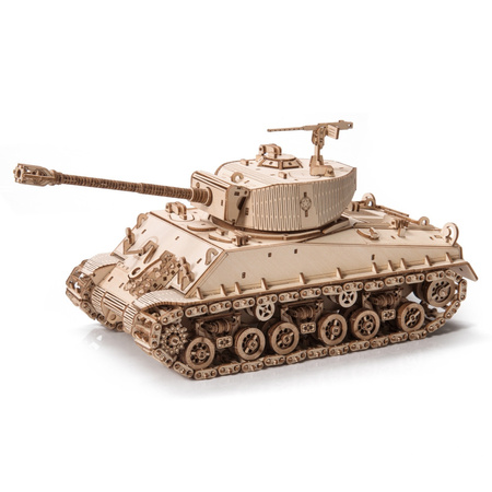 Czołg M4A3E8 Sherman WoT - Drewniane Puzzle 3D Little Story