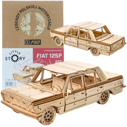 FSO Fiat 125p - Drewniane Puzzle Model 3D Little Story