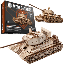 Czołg T-34-85 WoT - Drewniane Puzzle 3D Little Story