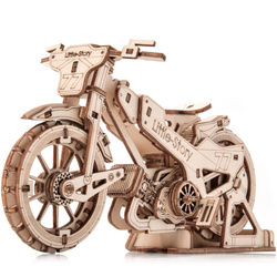 Motocykl Żużlowy Model 3D - Drewniane Puzzle Little Story