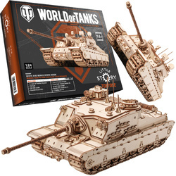 Czołg Tortoise WoT - Drewniane Puzzle 3D Little Story