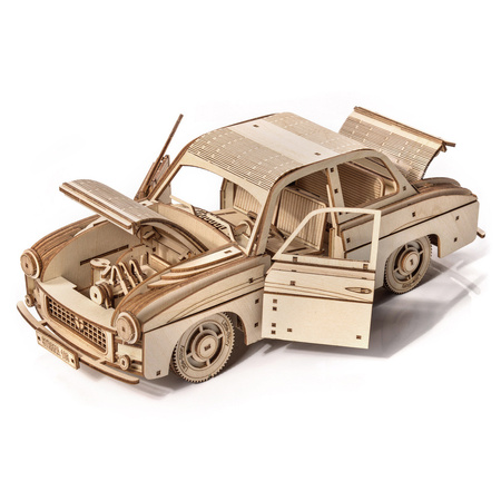 FSO Syrena 105 - Drewniane Puzzle Model 3D Little Story