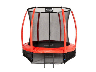 Trampolina Ogrodowa Jumpi 244cm/8FT Maxy Comfort Plus - Czerwona