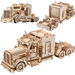 Drewniane Puzzle 3D Ciężarówka - Little Story