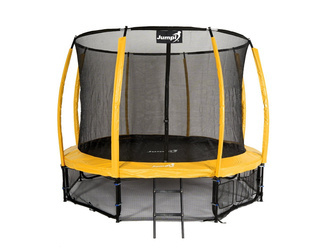 Trampolina Ogrodowa Jumpi 374cm/12FT Maxy Comfort Plus -  Żółty