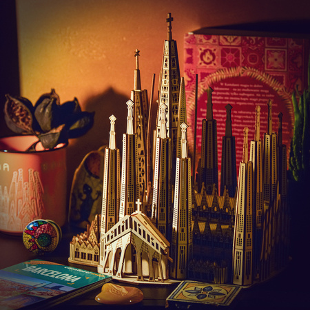 Sagrada Familia - Drewniane Puzzle Model 3D Little Story