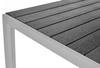 Meble ogrodowe składane aluminiowe MODENA Stół i 6 krzeseł - Czarne