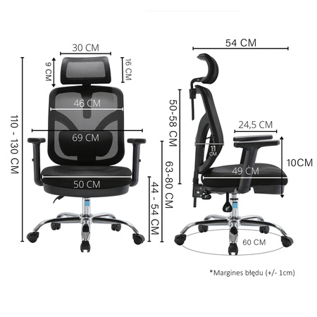 Fotel ANGEL JOkasta – Obrotowy Fotel Ergonomiczny do Biura