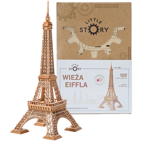 Drewniane Puzzle 3D - Wieża Eiffla | Little Story
