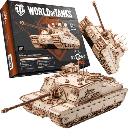 Czołg Tortoise WoT - Drewniane Puzzle 3D Little Story