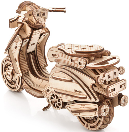 Skuter Sting - Drewniane Puzzle 3D, Model Little Story