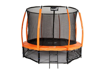 Trampolina Ogrodowa Jumpi 374cm/12FT Maxy Comfort Plus -  Pomarańczowa