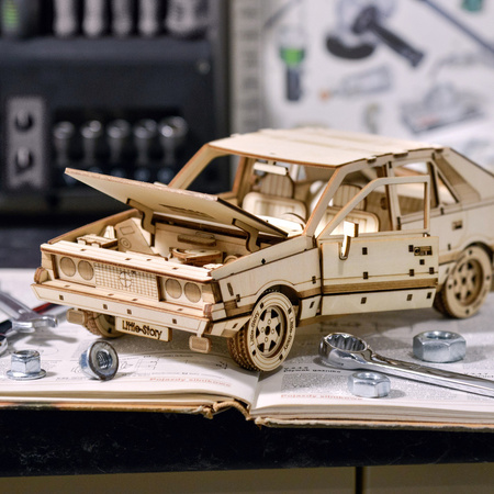 FSO Polonez 1500 - Drewniane Puzzle Model 3D Little Story