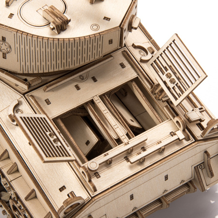 Czołg M4A3E8 Sherman WoT - Drewniane Puzzle 3D Little Story