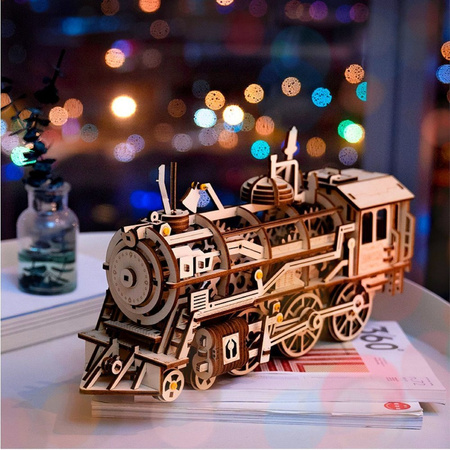 Lokomotywa - Drewniane Puzzle 3D ROBOTIME