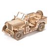 Samochód Wojskowy Jeep - Drewniane Puzzle Model 3D