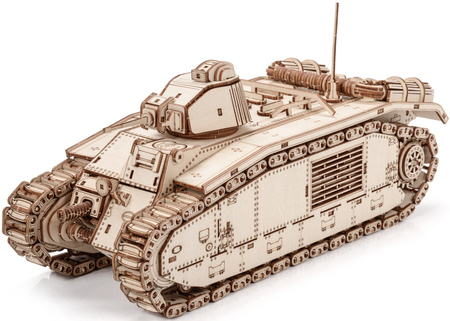 Czołg Char B1 WoT - Drewniane Puzzle 3D Little Story