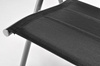 Meble ogrodowe składane aluminiowe MODENA Stół i 6 krzeseł - Czarne