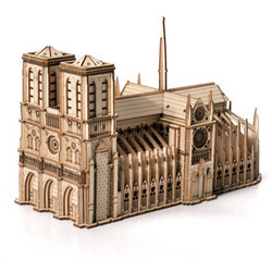 Katedra Notre-Dame - Drewniane Puzzle Model 3D