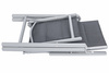 Meble ogrodowe składane aluminiowe WENECJA Stół i 6 krzeseł - Srebrne