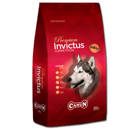 Canun Invictus 20kg karma premium dla psa z jagnięciną (mięso 30%), ryżem (25%) i rybą