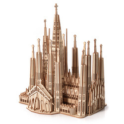 Sagrada Familia - Drewniane Puzzle Model 3D Little Story