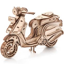 Skuter Sting - Drewniane Puzzle 3D, Model Little Story