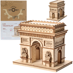 Łuk Triumfalny w Paryżu - Drewniane Puzzle 3D Model