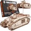 Czołg Char B1 WoT - Drewniane Puzzle 3D Little Story