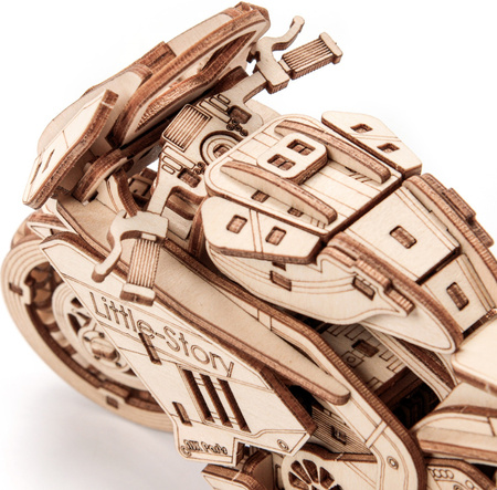 Motocykl Grand Prix Model 3D - Drewniane Puzzle Little Story