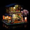 LITTLE STORY Składany Drewniany Model LED - Sushi House