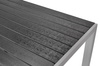 Meble ogrodowe składane aluminiowe MODENA Stół i 6 krzeseł - Czarne