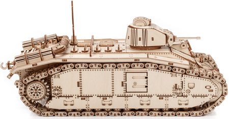 Czołg Char B1 WoT - Drewniane Puzzle 3D Little Story