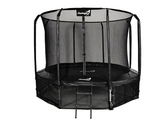 Trampolina Ogrodowa Jumpi 374cm/12FT Maxy Comfort -  Czarna
