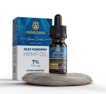 Olejek CBD NA POBUDZENIE 7% Stress Control z Ashwagandhą | 700 mg