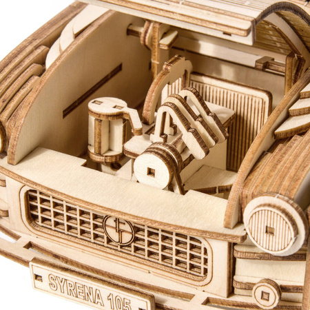 FSO Syrena 105 - Drewniane Puzzle Model 3D Little Story
