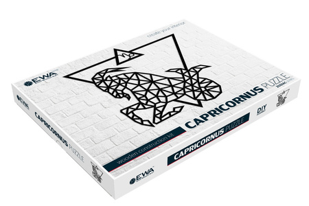 EWA Drewniane Puzzle 3D - Dekoracja Ścienna Koziorożec