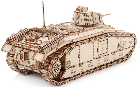 Czołg Char B1 WoT - Drewniane Puzzle 3D Little Story