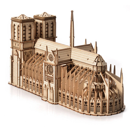 Katedra Notre-Dame - Drewniane Puzzle Model 3D