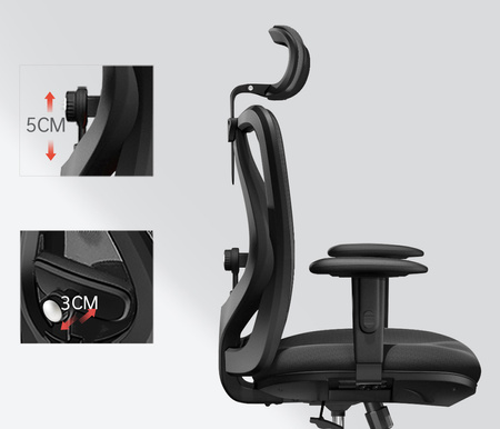 Ergonomiczny Fotel Biurowy ANGEL Europa Plus z Podnóżkiem – Czarny