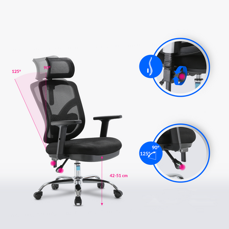 Fotel ANGEL JOkasta – Obrotowy Fotel Ergonomiczny do Biura